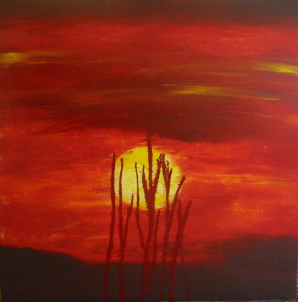 "Dessert Sunset" Acryl auf Leinwand 60 x 60 cm